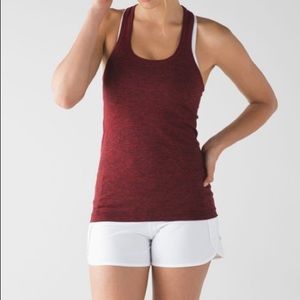 lululemon | Swiftly Racerback | black/red | size 6